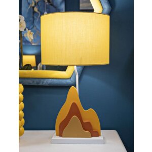 Mauro Ferretti Lampa Stołowa Color Żółta 30x57 cm
