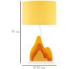 Mauro Ferretti Lampa Stołowa Color Żółta 30x57 cm