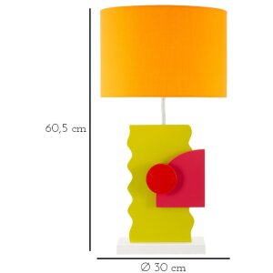 Mauro Ferretti Lampa Stołowa Color E27 30x60,5 cm Wielobarwna