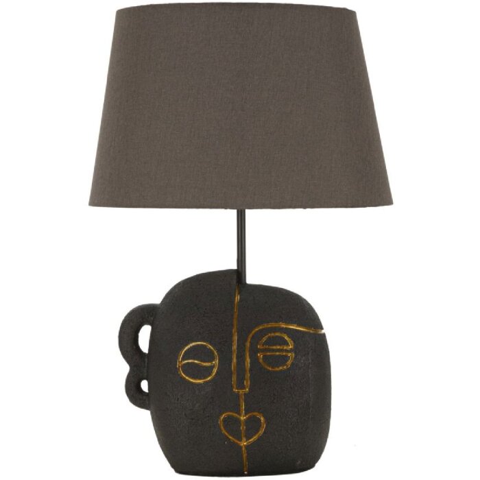 Mauro Ferretti Lampa Stołowa Tribal E27 Brązowo-Złota