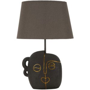 Mauro Ferretti Lampa Stołowa Tribal E27 Brązowo-Złota