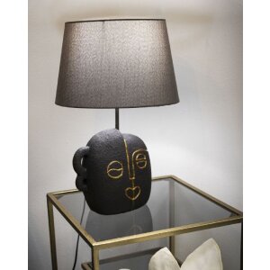 Mauro Ferretti Lampa Stołowa Tribal E27 Brązowo-Złota