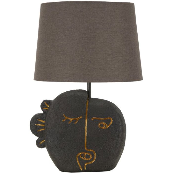 Mauro Ferretti Lampa Stołowa Tribal Brązowo-Złota E27 27,5x39,5 cm