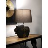 Mauro Ferretti Lampa Stołowa Tribal Brązowo-Złota E27 27,5x39,5 cm