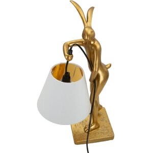 Mauro Ferretti Lampa Stołowa Złoty Królik E14 26x16x47 cm