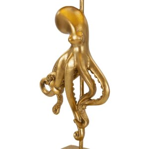 Mauro Ferretti Lampa Stołowa Oktopus Złoto Biały