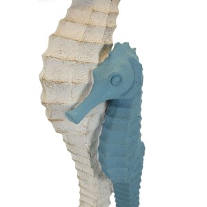 Mauro Ferretti Lampa Stołowa Konik morski Ø 30,5x66,5 cm biało-niebieska