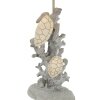 Mauro Ferretti Lampa Stołowa Schildkröte E27 30,5x63,5 cm Biało-Szara