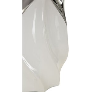 Mauro Ferretti Lampa Stołowa Shiney 30x51 cm Biała Srebrna