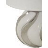 Mauro Ferretti Lampa Stołowa Shiney E27 30x42 cm biało-srebrna