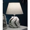 Mauro Ferretti Lampa Stołowa Shiney E27 30x42 cm biało-srebrna