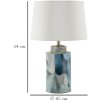 Mauro Ferretti Lampa Stołowa Ceramiczna Elegancja Niebieska Ø 40x64 cm