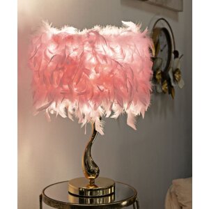 Mauro Ferretti Lampa Stołowa Cart Różowo-Złota 25x47 cm
