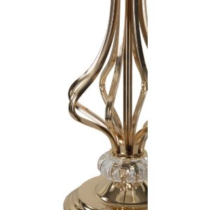 Mauro Ferretti Lampa Stołowa Tarty E27 25x54 cm Biało-Złota