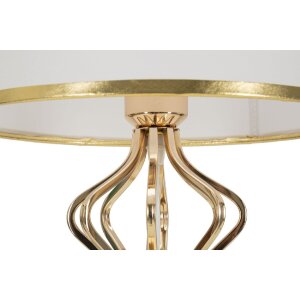 Mauro Ferretti Lampa Stołowa Slimmy 28x53 cm Biało-Złota