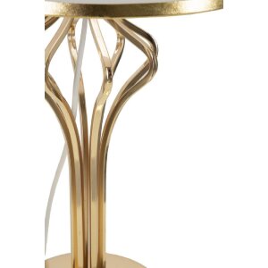 Mauro Ferretti Lampa Stołowa Slimmy 28x53 cm Biało-Złota