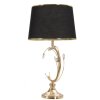 Mauro Ferretti Lampa Stołowa Bruxelles E27 Ø 36x65 cm Czarno-Złota