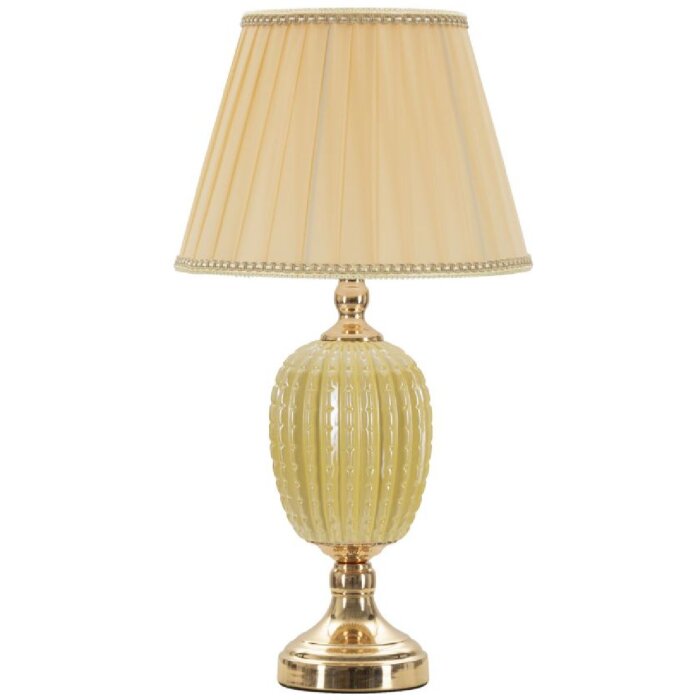 Mauro Ferretti Lampa Stołowa Lot E27 30x55 cm Złoto Kremowa