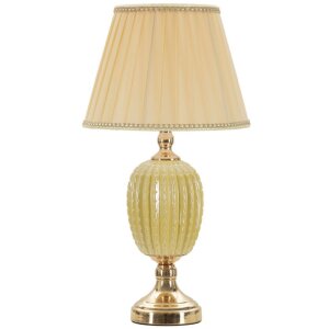 Mauro Ferretti Lampa Stołowa Lot E27 30x55 cm Złoto Kremowa