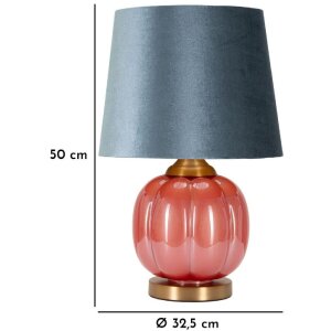 Mauro Ferretti Lampa Stołowa Helene Ball E27 Czerwono-Niebieska