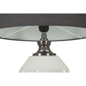 Mauro Ferretti Lampa Stołowa Heiterkeit E27 37,5x65 cm Biało-Szara
