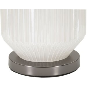 Mauro Ferretti Lampa Stołowa Heiterkeit E27 37,5x65 cm Biało-Szara