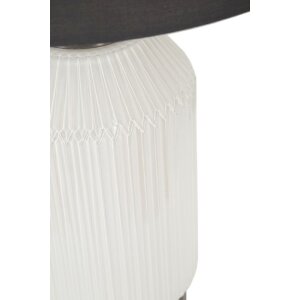 Mauro Ferretti Lampa Stołowa Heiterkeit E27 37,5x65 cm Biało-Szara