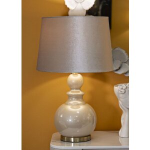 Mauro Ferretti Lampa Stołowa Perly-Turm E27 37,5x61 cm Perłowa