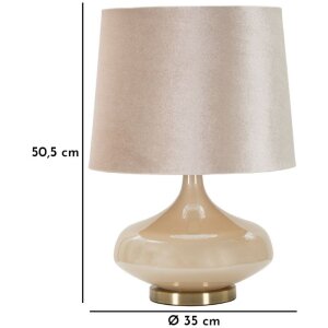 Mauro Ferretti Lampa Stołowa Perly Rund Ø 35x50,5 cm Perłowa