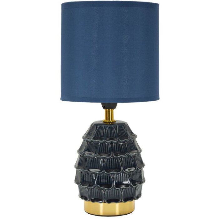 Mauro Ferretti Lampa Nocna Pigny E14 15x30,5 cm Niebieska