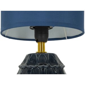 Mauro Ferretti Lampa Nocna Pigny E14 15x30,5 cm Niebieska