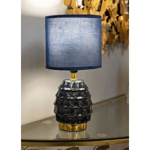 Mauro Ferretti Lampa Nocna Pigny E14 15x30,5 cm Niebieska