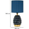 Mauro Ferretti Lampa Nocna Pigny E14 15x30,5 cm Niebieska
