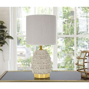 Mauro Ferretti Lampa nocna Pigny E14 15x30,5 cm kremowa