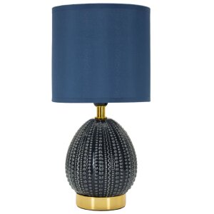 Mauro Ferretti Lampa Stołowa Flavi E14 Niebieska 15x30,5 cm