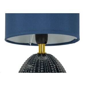 Mauro Ferretti Lampa Stołowa Flavi E14 Niebieska 15x30,5 cm