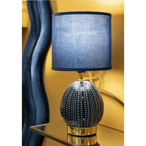 Mauro Ferretti Lampa Stołowa Flavi E14 Niebieska 15x30,5 cm