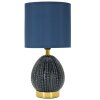 Mauro Ferretti Lampa Stołowa Flavi E14 Niebieska 15x30,5 cm