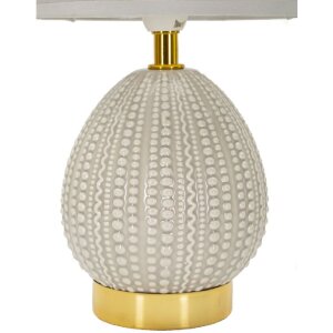 Mauro Ferretti Lampa Stołowa Flavi E14 15x30,5 cm Szara