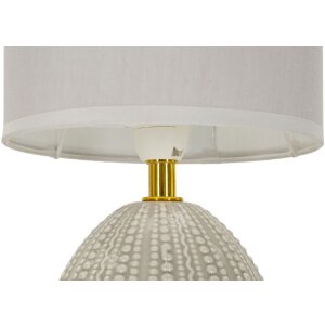 Mauro Ferretti Lampa Stołowa Flavi E14 15x30,5 cm Szara