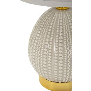 Mauro Ferretti Lampa Stołowa Flavi E14 15x30,5 cm Szara
