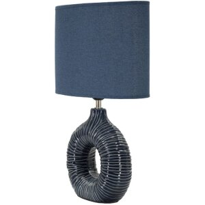 Mauro Ferretti Lampa Stołowa Seta E14 28,5x15x43 cm Niebieska