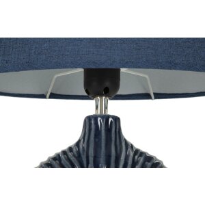 Mauro Ferretti Lampa Stołowa Seta E14 28,5x15x43 cm Niebieska