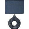 Mauro Ferretti Lampa Stołowa Seta E14 28,5x15x43 cm Niebieska