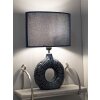 Mauro Ferretti Lampa Stołowa Seta E14 28,5x15x43 cm Niebieska