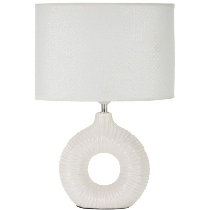 Mauro Ferretti Lampa Stołowa Seta E14 28,5x15x43 cm Biała