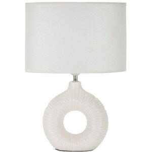 Mauro Ferretti Lampa Stołowa Seta E14 28,5x15x43 cm Biała
