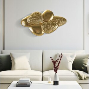 Mauro Ferretti Kinkiet Shell E14 44x11x28 cm złoty