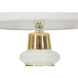 Mauro Ferretti Lampa stołowa Liara E14 23x32 cm biało-złota