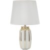 Mauro Ferretti Lampa Stołowa Cassy E27 25x40,5 cm Biało-Złota